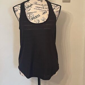 EUC Victoria’s Secret black semi sheer racer back tank​​​​​​​​​​​​​​